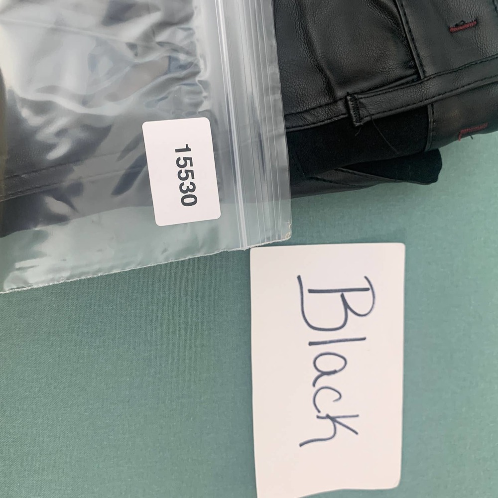 Dear‎ John Womens Skirt Size 25 Black Suede Faux Leather Mini Pockets Unlined - Picture 11 of 11